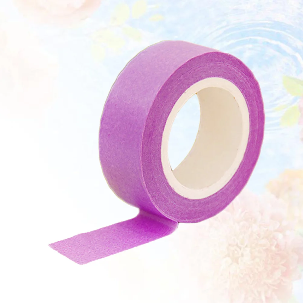 

DIY Candy Color Washi Tape Purple 3 Rolls Decorative Tape for Planner Scrapbook Gift Wrap Decorative Stickers
