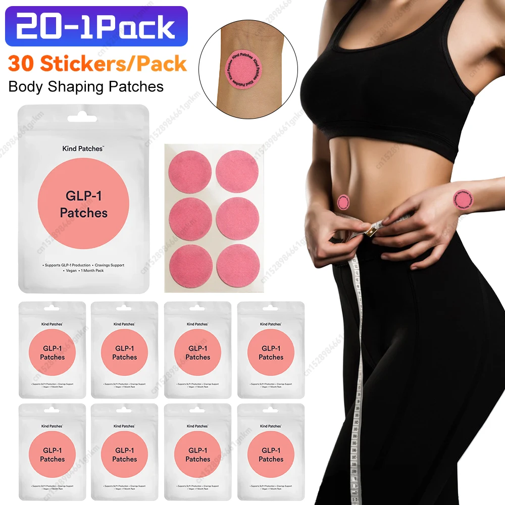 

1-20 упаковок, патчи для похудения GLP-1, наклейки для похудения, пластырь для усилителя метаболизма, пластырь для управления весом, женский и мужской пластырь для контроля веса