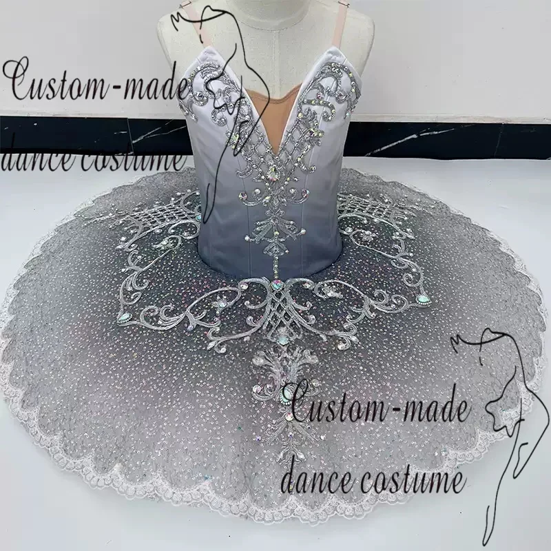 Silver Fairy Variations Ballet Dress Performance Tutu Dress Professional Ballet Performance Costume Customization