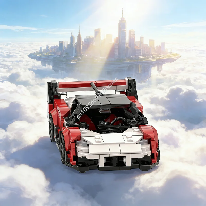 

374pcs MOC City Champions McLarenesd Sabre Model Building Blocks Construction Christmas Gifts Toy Idea Education Brick Kids