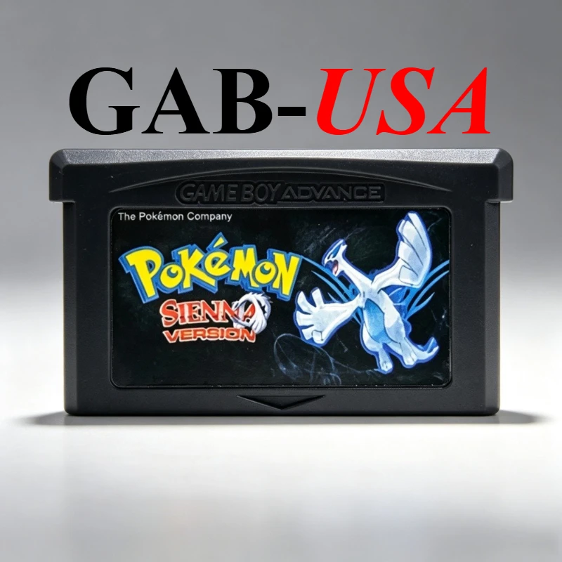 USA GBA Pokémon Spielmodul 32-Bit Videospielkonsolen-Karte AshGray Liquid Crystal Light Platinum Spielkarten-Sammlung Geschenk – Detail 22