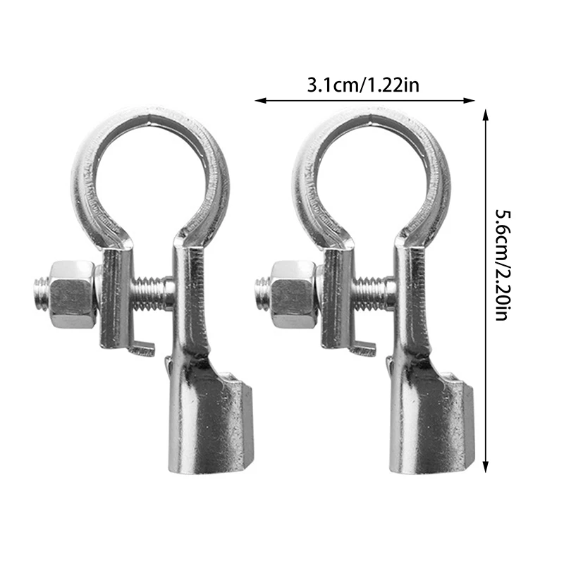 Borne de batterie de véhicules plaquée négative, connecteurs en laiton, pince politiquement als, universel, batterie de voiture automatique, nouveau, 2 pièces