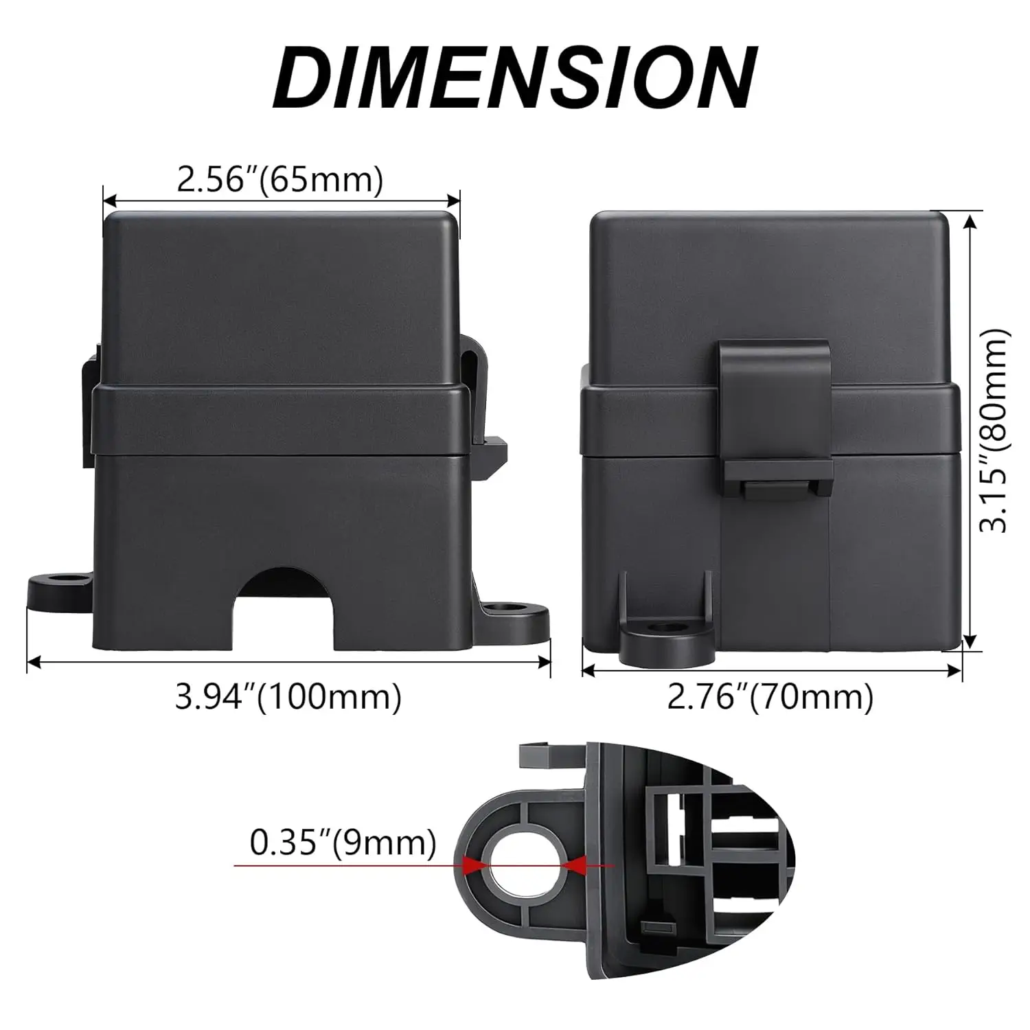 Relais-Sicherungsblock mit Anschlüssen, 2/3/4/5 Steckplätze, Auto-Relaisbox, Schalttafel zur Stromkreiskontrolle, 6/8/10/12-Wege-Sicherungs-Relaishalter – Detail 1