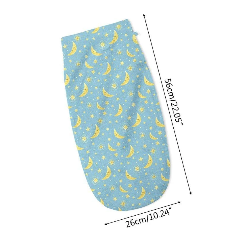 J15U 3 قطعة/المجموعة الوليد الطفل قماط كيس النوم القطن طباعة كيس النوم طفل رضيع لينة التفاف منشفة من القطن الثقيل