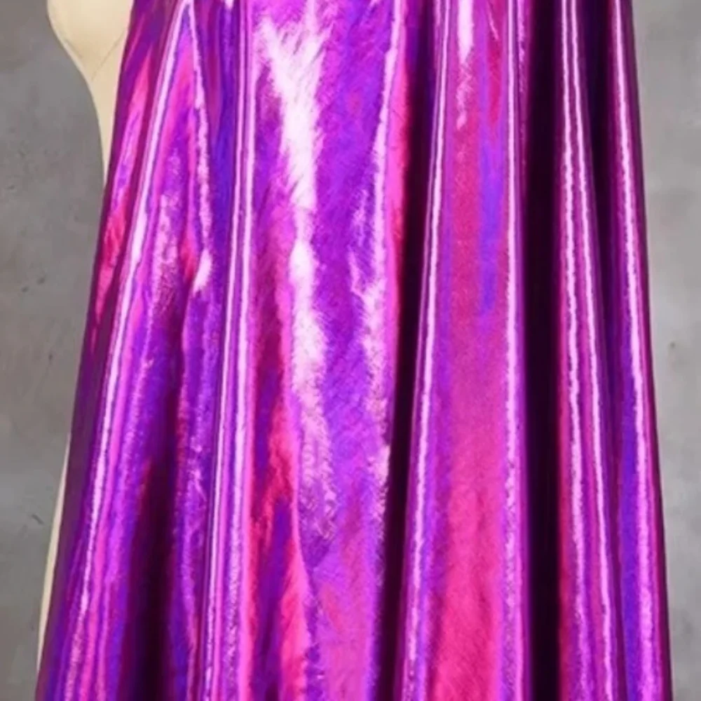 

Colorful Plain Elastic Waterproof Fabric for Laser Dazzling Bright Reflective Bronzing Soft Cloth Diy Sewing Fabrics By Meter