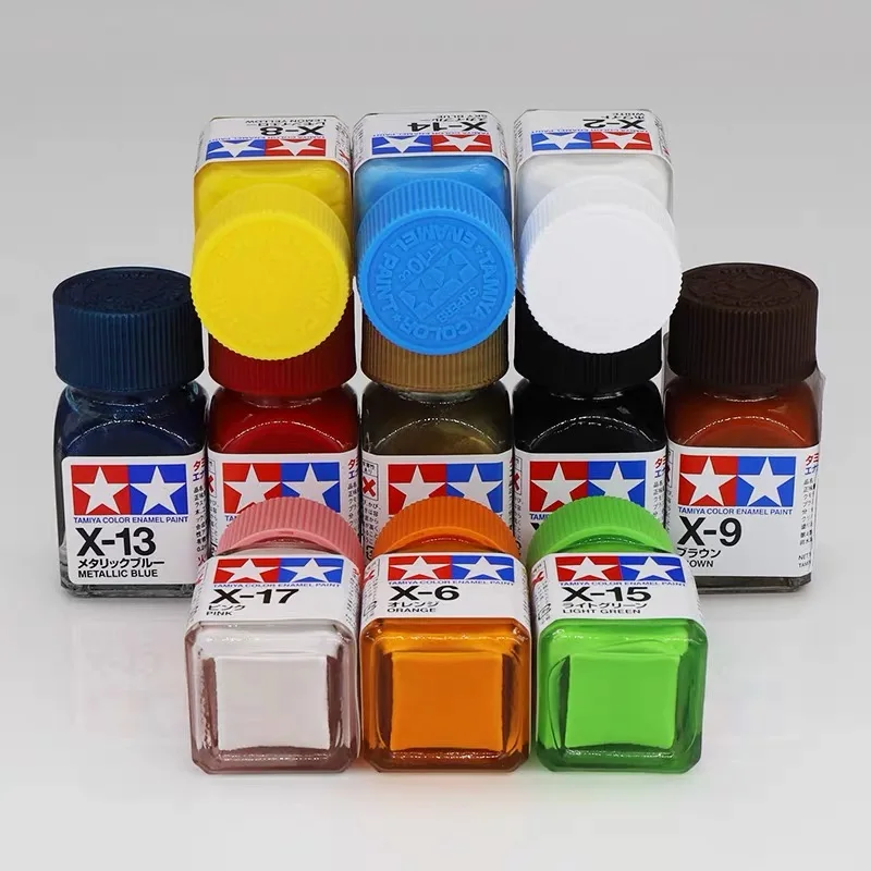 Tamiya Color Enamel Paint 10ml For Modeling Craft Tools,  Applied to almost any surface of wood, metal or plastic