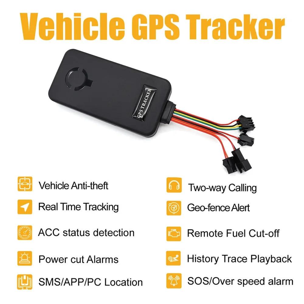 

CY21C Car GPS Tracker Satellite Tracker App Real-Time Positioning Oil Cut-off ACC SOS Power Off Alarm SOS Alarm Overspeed Alarm