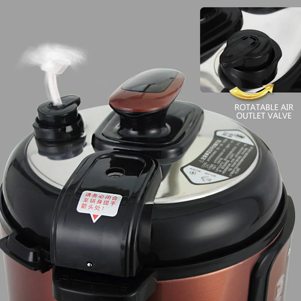 5L جهاز طهي الأرز الجديد الذكي قدر الضغط الكهربائي المنزلية متعددة الأغراض موعد طنجرة الضغط