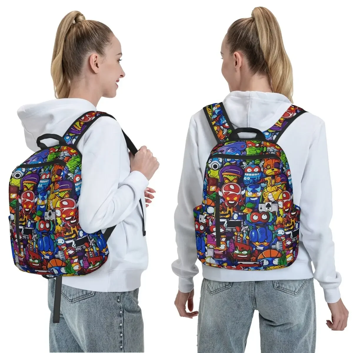 New Super Zings Cartoon Game Superzings Backpack Daypack Children BookBag School Bag Shoulder Bags for Men Women