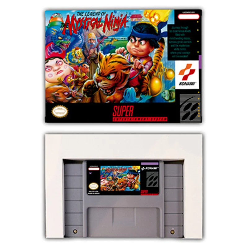 The Legend of the Mystical Ninja Action game Card for SNES EUR PAL USA NTSC 16bit Game Consoles with Retail Box Cartridge