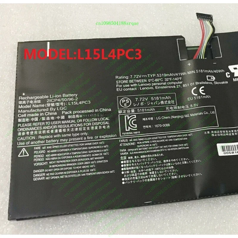 

L15L4PC3 New Rechargeable Battery Li-ion For Lenovo Miix 5 Pro IdeaPad Miix 720"% Test"