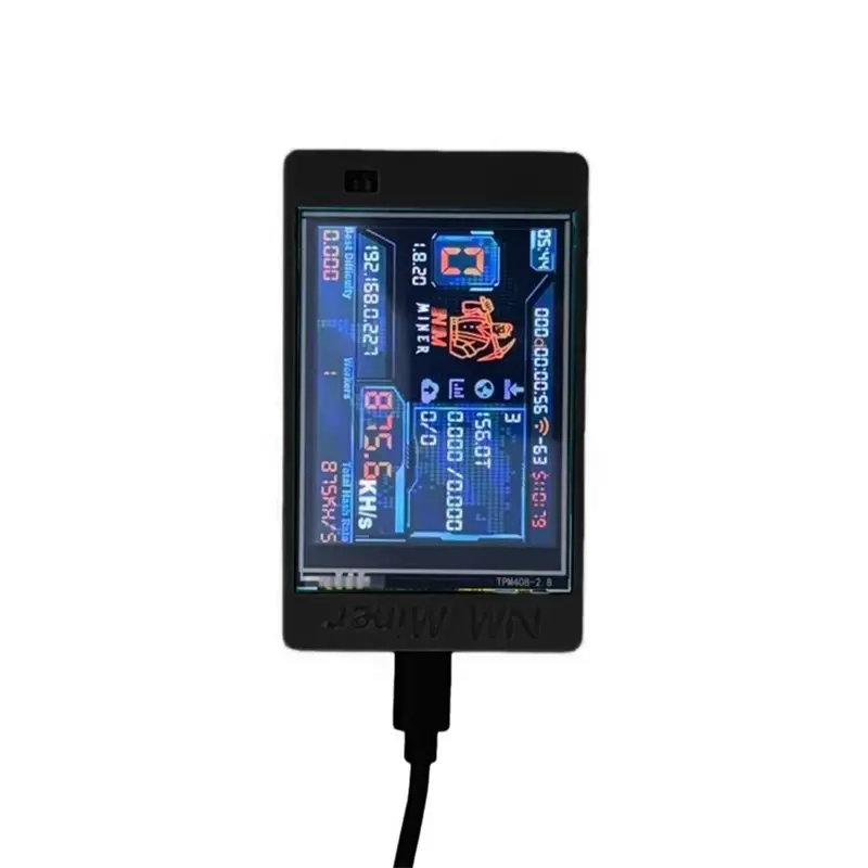 شاشة رائعة Nerdminer V2 Nmminer مقاس 2.8 بوصة 1060 كيلو هرتز/ثانية 2.8 بوصة شاشة كبيرة للاستخدام المنزلي BTC Bitcoin Lottery Miner #3