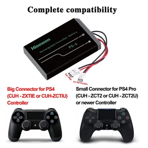 Hisewen-Substituição da bateria para Sony Playstation 4, PS4, PS4Pro, Dualshock 4, V1, V2 Controller, CUH-ZCT2, CUH-ZCT2E, CUH-ZCT1E, 2000mAh 6 principais vendas bateria ps4 pro - №5