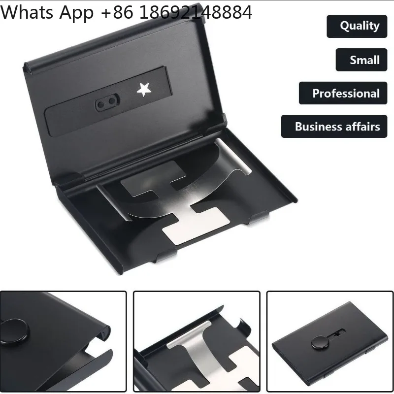 

Stainless steel 304 business card holder large capacity business card case
