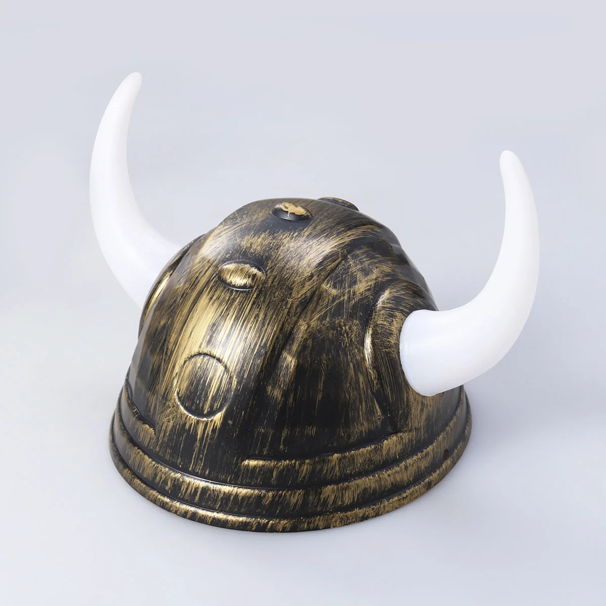 

Buffalo Ox Horns Hat Viking Hat Halloween Decoration Props Party Accessory Kids Toys Plaything for Cosplay Costume Party (Golden