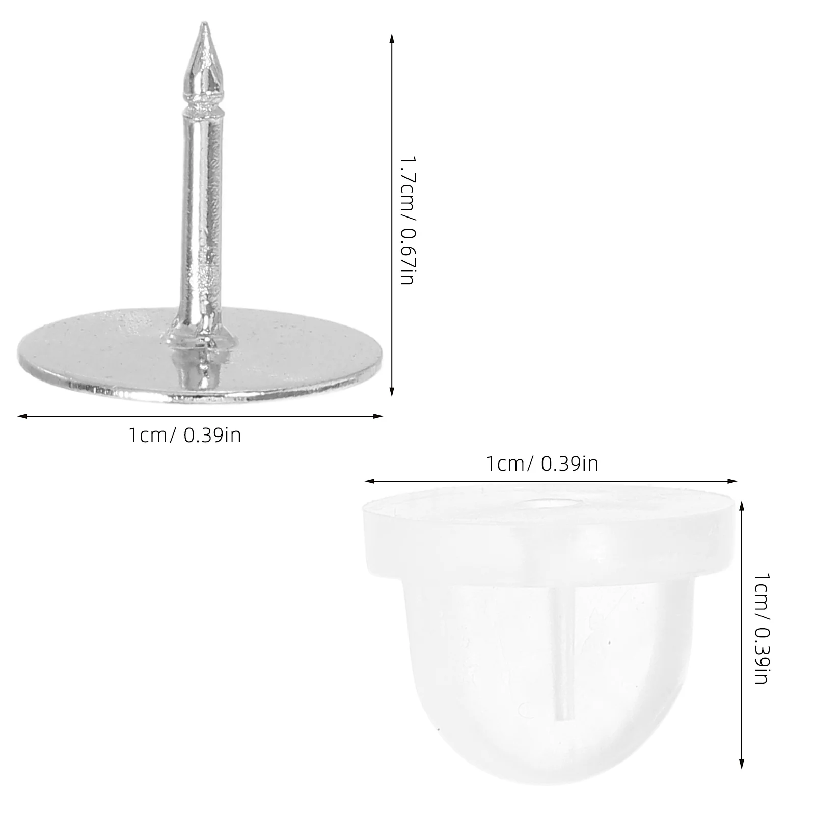 100 مجموعات دبوس ظهورهم المطاط الشفاف قفل حفظة سهلة التركيب لشارات دبابيس المينا دبابيس المشاريع الحرفية