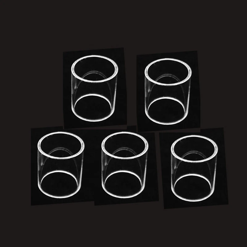 Straight Glass Tubes for Smok TFV4 Micro TFV4 Plus TFV4 mini Nano TFV4 Tank R-Steam Nano One Kit  Replacement Glass Tank 5PCS