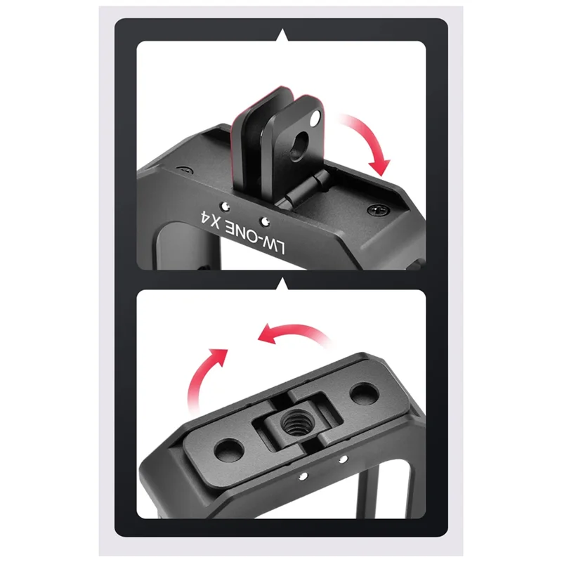 Insta360 ONE X4 용 HFES Insta360 X4 금속 확장 베젤 용 금속 케이지 섀도우 스톤 X4 액션 카메라 액세서리