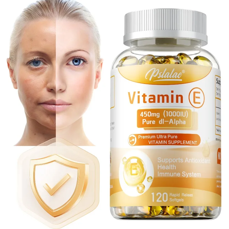 

Vitamin E - Promotes Skin, Hair, Nails and Eye Health, Improves Skin Hydration, Increases Skin Elasticity, Boost Immunity
