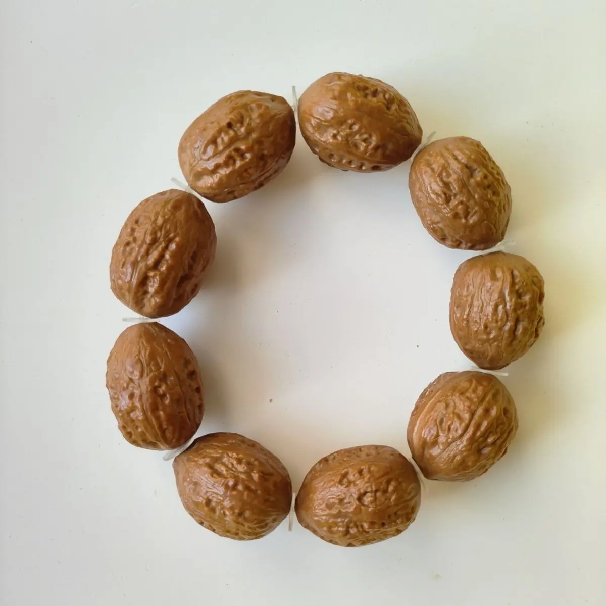 Chinese Style Lucky Natural Walnut Beaded Bracelet Classic Wenwan Good Fortune Prayer Bangle For Men Women Meditation Relief Col