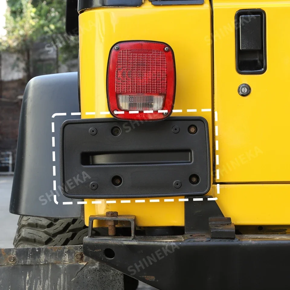 

Внешний кронштейн заднего номерного знака автомобиля, держатель для TJ 1997 1998 1999 2000 2001 2002 2003 2004 2005 2006