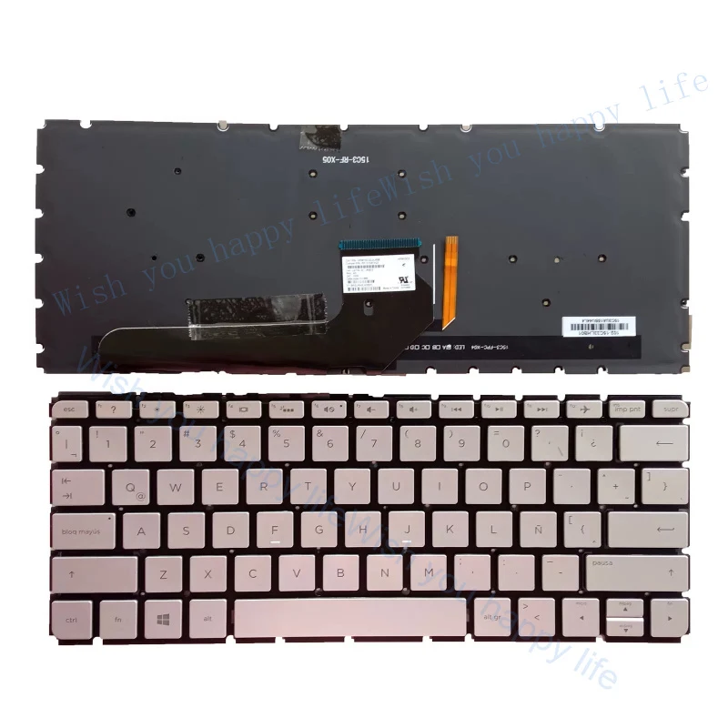 v+  Laptop Keyboard for HP Envy 13-D 13-D010CA 13-D010NR 13-D023CL 13-D040WM LA
