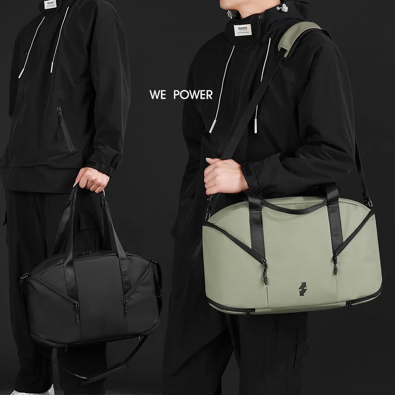 Unisex Large Capacity Duffle Handheld Gym Yoga Sports Bag Portable Travel Weekender Bag For Travel Fitness Workout Short Trip