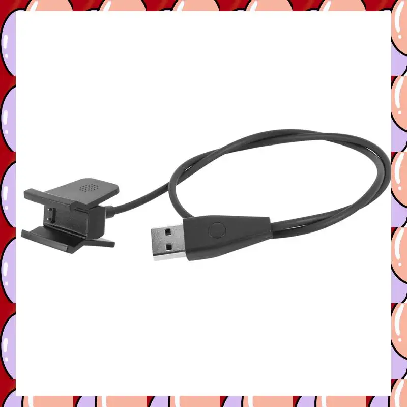 

A72Z 4X для зарядного устройства Fitbit Alta HR с кнопкой сброса USB-кабель для зарядного устройства для Fitbit Alta HR Fitness, черный ((черный))