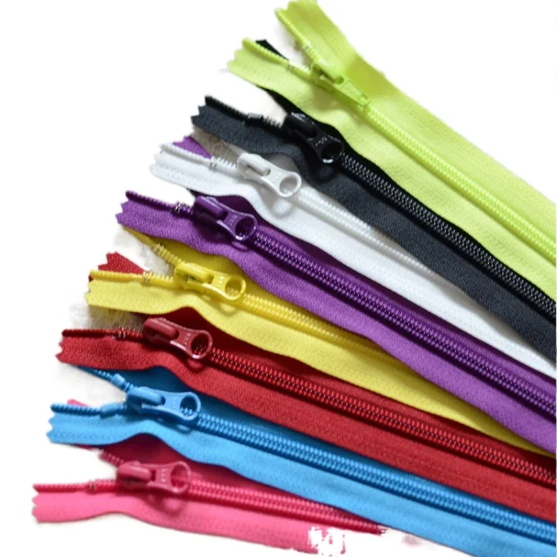 20pcs/Lot 5# 15 To 25cm YKK Nylon Coil Zipper Close End Fastener for Pocket Skirt Pants Repair Tailor Sewing Accessories