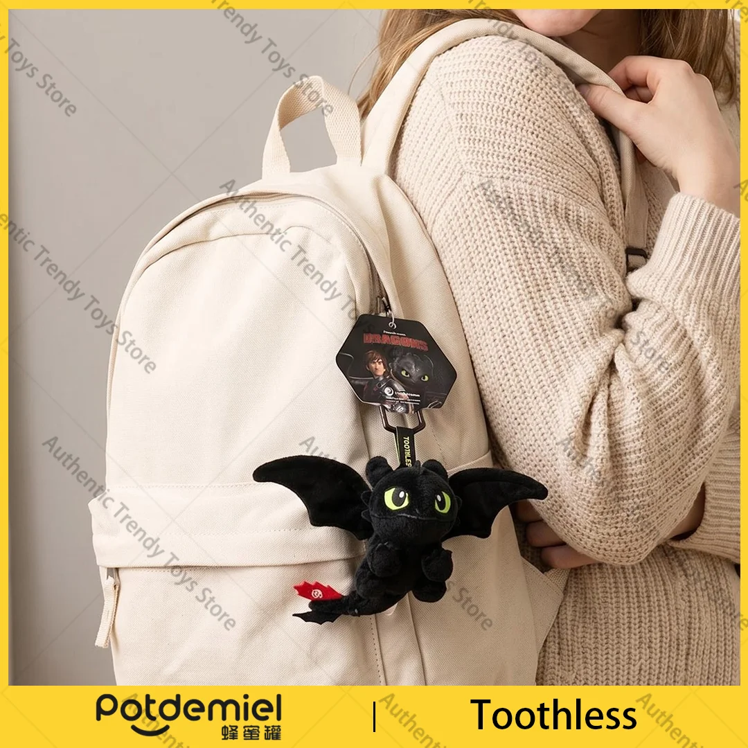 Genuine Potdemiel Universal  Dragon Taming Master Toothless Night Sha White Light Sha Cute Keychain Backpack Shine Bright Gifts view 2