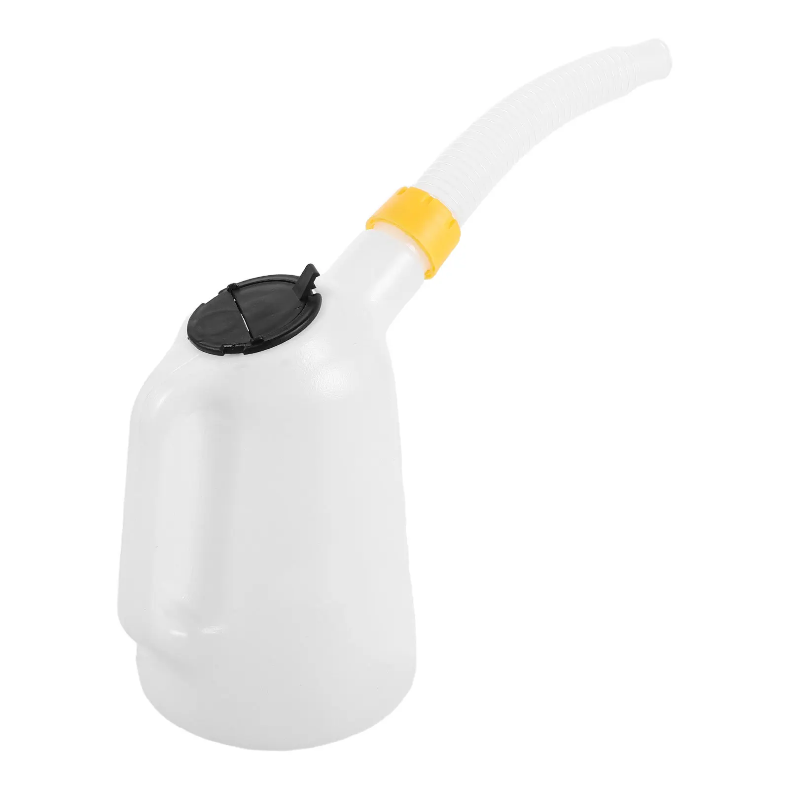 

1.2L Portable Plastic Oil Can with Scale Cap Bendable Long Spout Anti-Slip Handle Leakproof Engine Oil Dispenser for Cars Boats