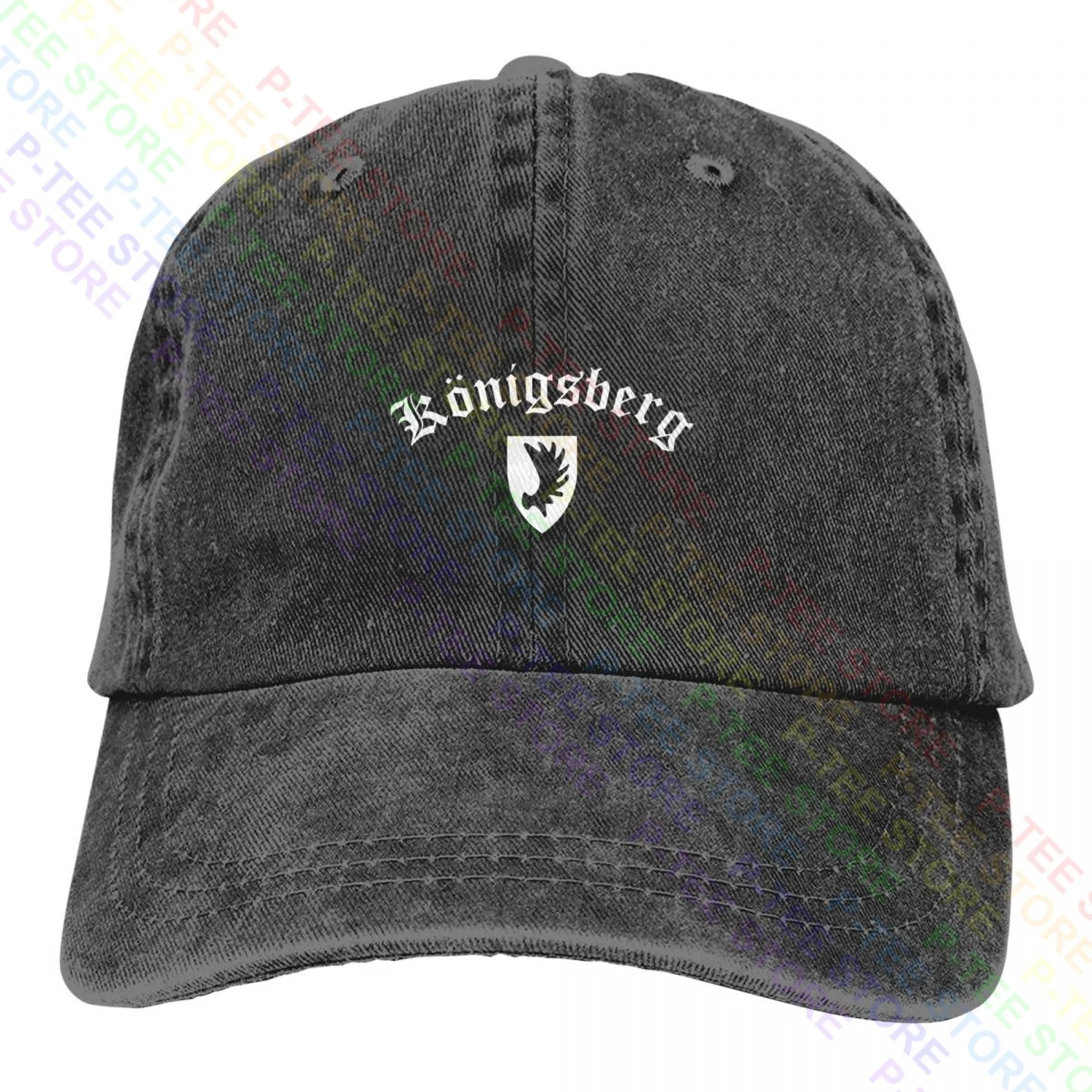 

Konigsberg Kaliningrad Poland Washed Denim Baseball Cap Trucker Hats Style Best Quality