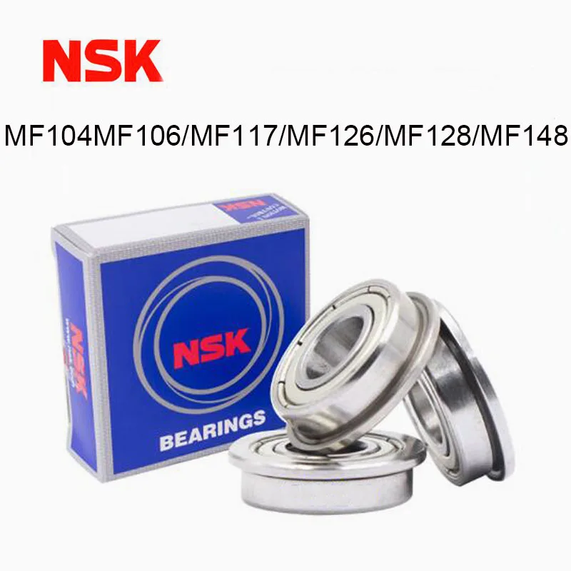 

Japan NSK Flange Bearing MF104 MF106 MF117 MF126 MF128 MF148Z Miniature Flange Bearing Thin Wall Metal Shielded Flanged Bearings