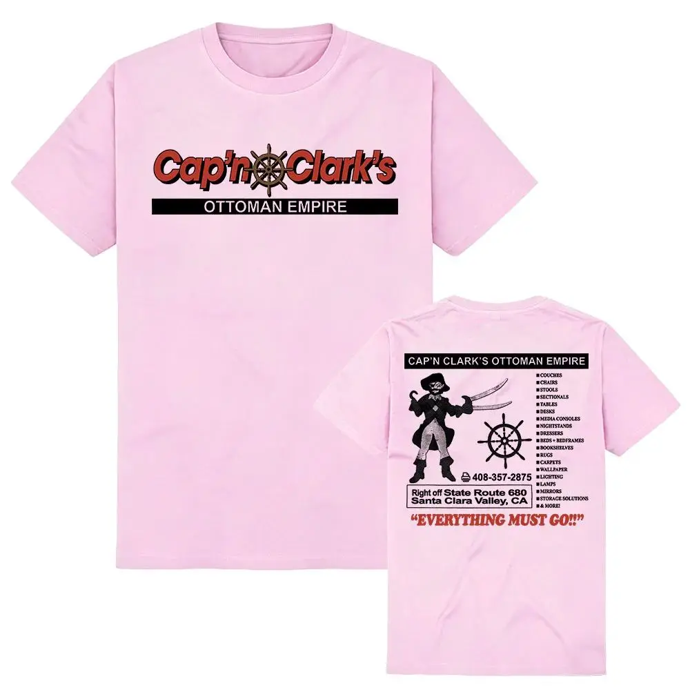 Backrooms Cap'n Clark's Tee Sommermode Y2k Kurzarm Casual O-Ausschnitt Streetwear Grafik Merch Tops Unisex – Detail 5