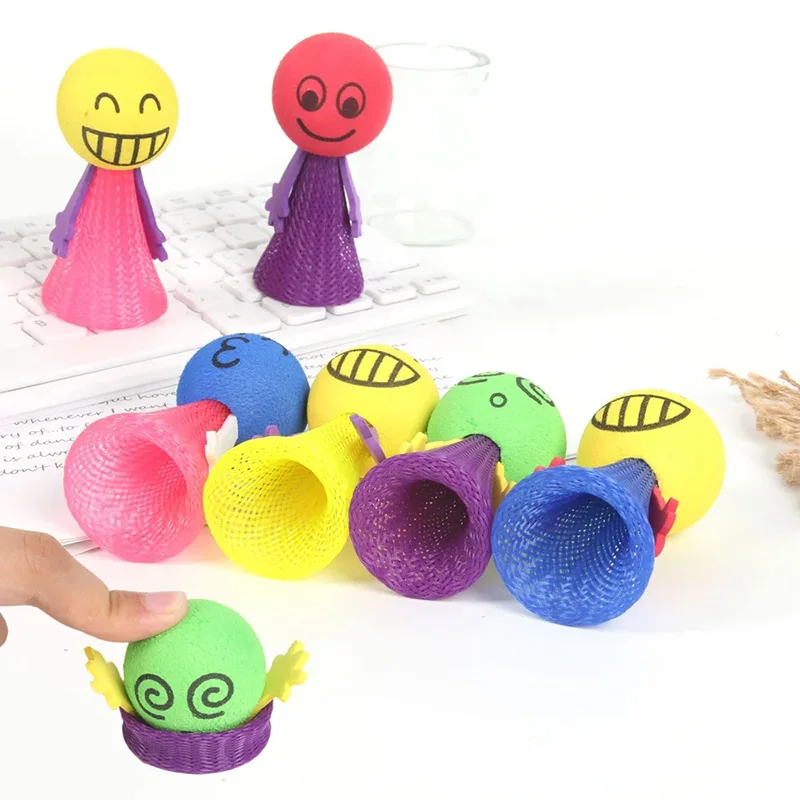 10/12/24 stücke Springenden Mann Nylon Lustige Jump Party Tisch Spiele Cartoon Nette Design Festival Sammeln Unterhaltung Requisiten TMZ