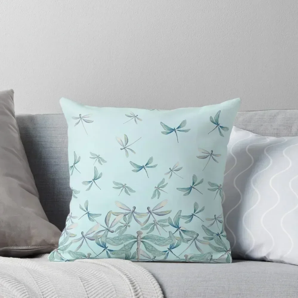 

Dragonfly Blue Throw Pillow Sofa Cushions Covers Bed pillowcases Christmas Pillow Covers Decorative Sofa Cushion pillow