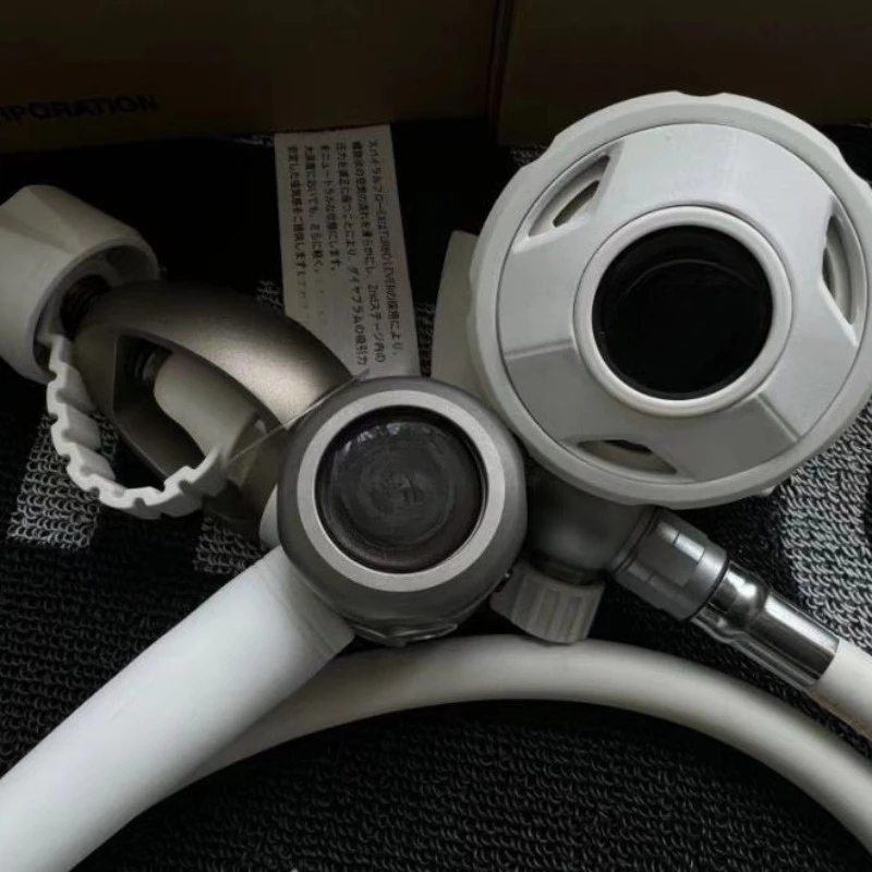 White RX4330 Titanium Diving Respiratory Regulator Set One and Two Stage Head Pressure Gauge Ultra Light