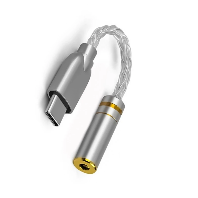 

53CC USB C to 3.5mm/2.5mm/4.4mm Sound Adapter Type C Headphone Stereo Dongle Cable Headphone Amplifiers for Phone