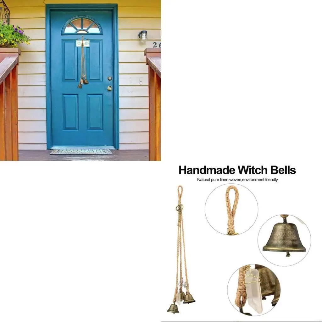 F19B Witch Iron Wind Chimes Yard Decor Outdoor Hang Pendants Lucky Wind Bells