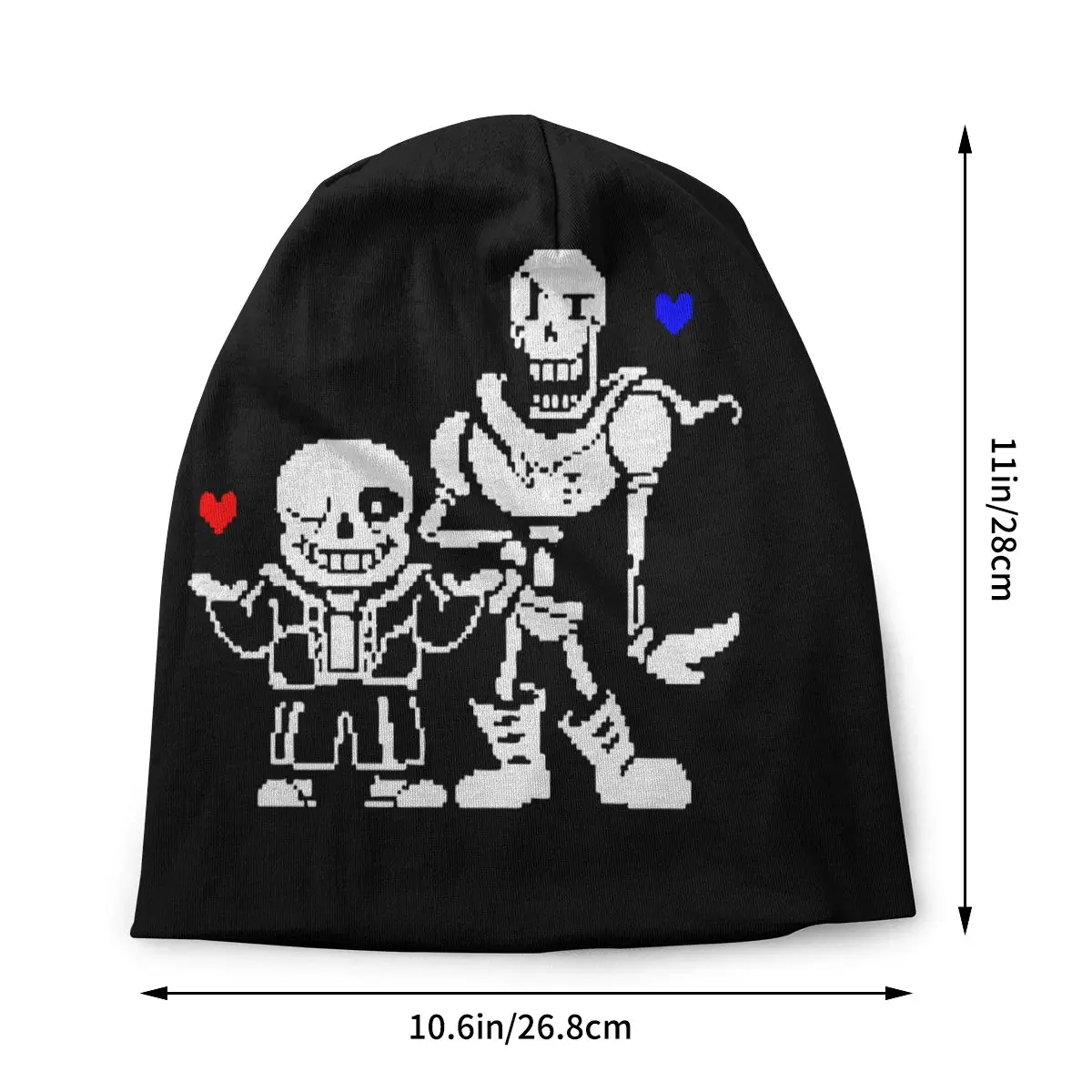 Undertale Papyrus Sans Caps Outdoor Pixel Skull Skullies Beanies Hats Unisex Female Summer Warm Dual-use Bonnet Knitting Hats