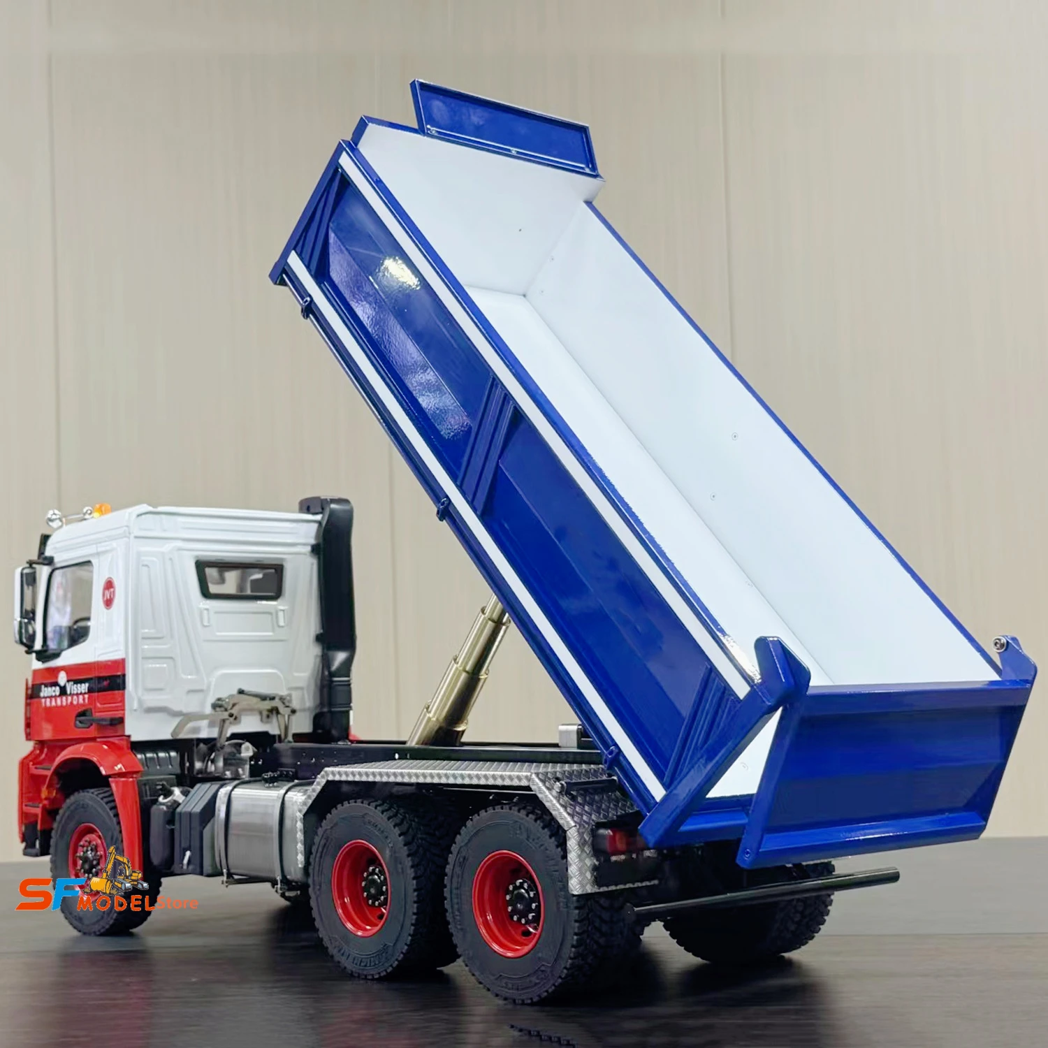 RCトラック 1/14 6X6 油圧式RCダンプトラック RTRバージョン ライト＆サウンドシステム搭載 3速トランスミッション ラジコンカー モデル