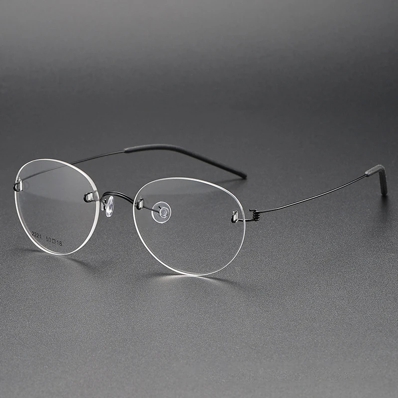 

2025 New Small Face Optical Glasses Frame Men Women Luxury Brand Round Oval Titanium Eyeglass Frames Retro Prescription Eyewear