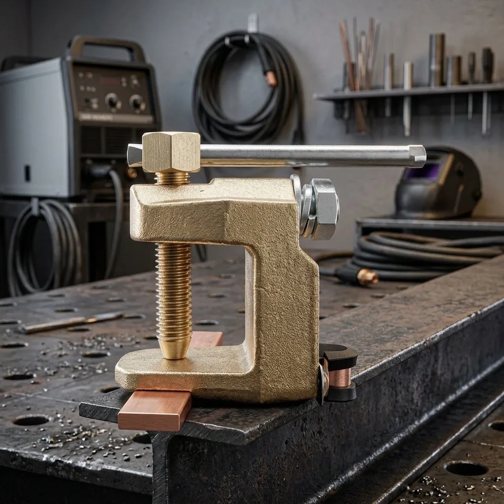 800A Brass Welding Earth Clamp Grounding Work Holder With Strong Clamping For Force For Industrial And DIY Welding Equipment Acc