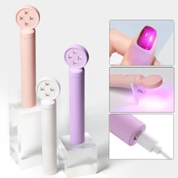 LINMANDA Mini UV Light Lamp Flashlight 12W UV Gel Glue Curing Lamp Handheld USB Rechargeable UV LED Nail Quick Drying Light