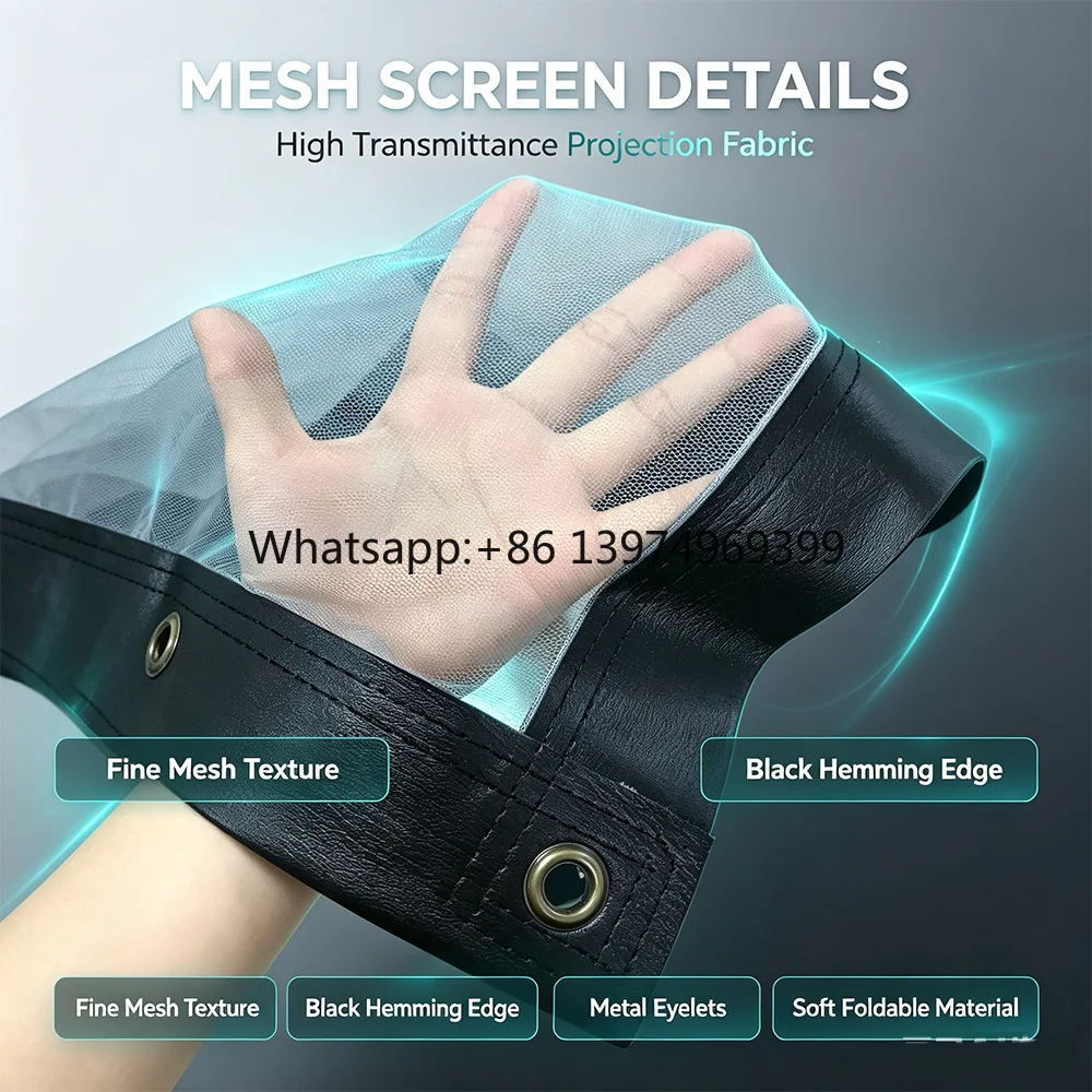 Holographic Mesh Screen, Portable 3D High-definition Virtual Display Screen, Suitable for Large-scale Performances.