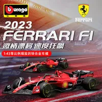 Bburago 1:43 2023 FERRARI SF-23 #16 #55 F1 Formula Racing car Hardbound Edition Alloy Car Diecast Model Toy Collection Gifts