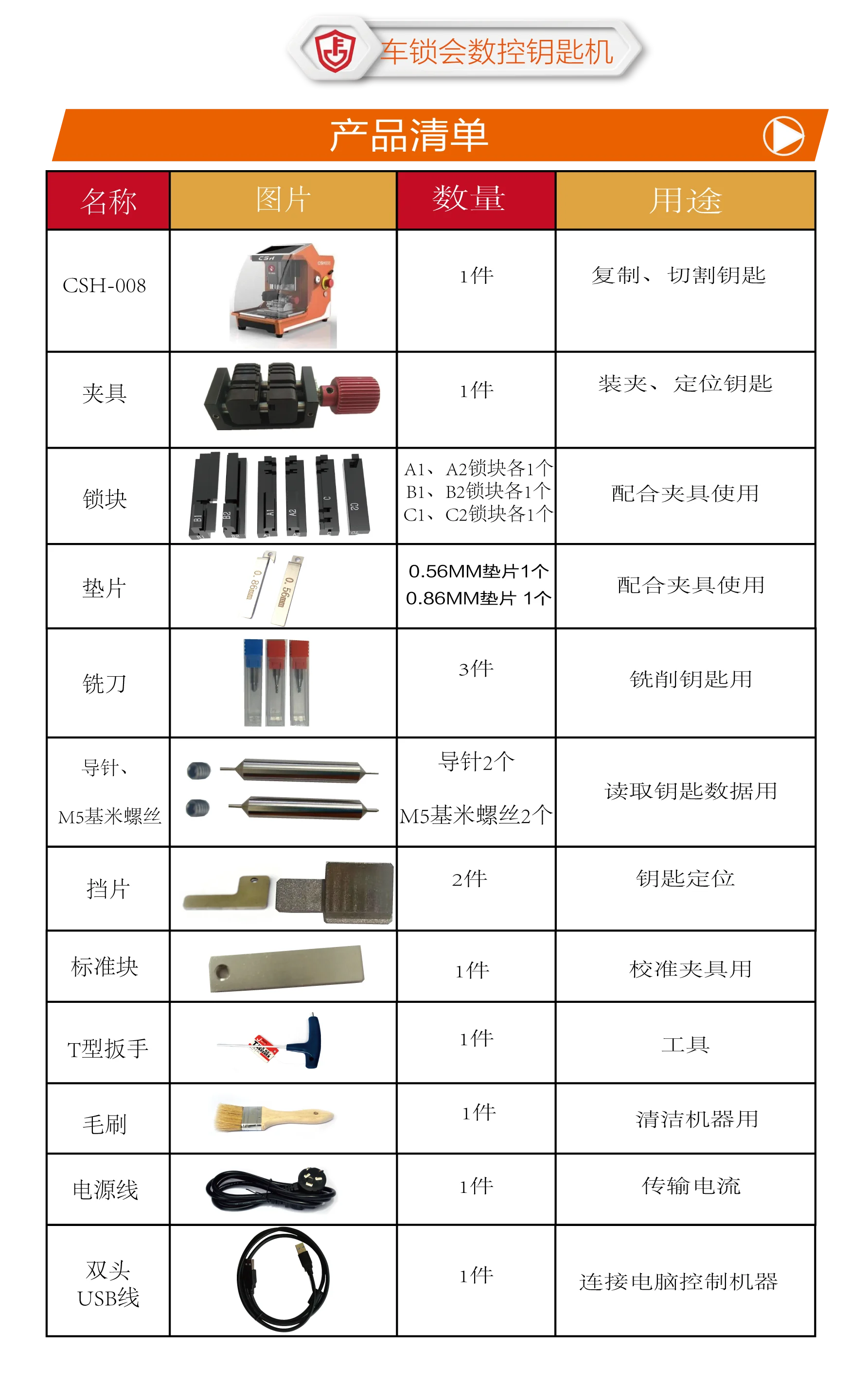 آلة قطع المفاتيح متعددة الوظائف Csh-008 عالية الأمان #2