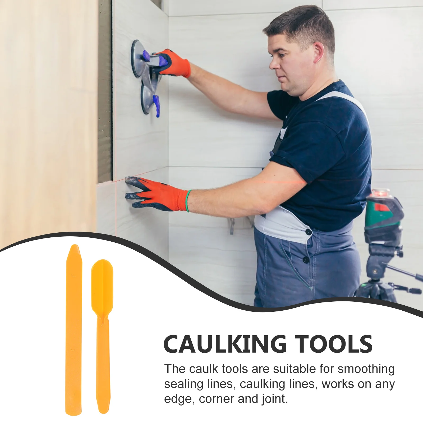 20 مجموعات المهنية السد مكشطة الأصفر مريح غراء الزجاج مجرفة المتبقية مزيل الصمغ أداة زاوية سلبية للمطبخ #5