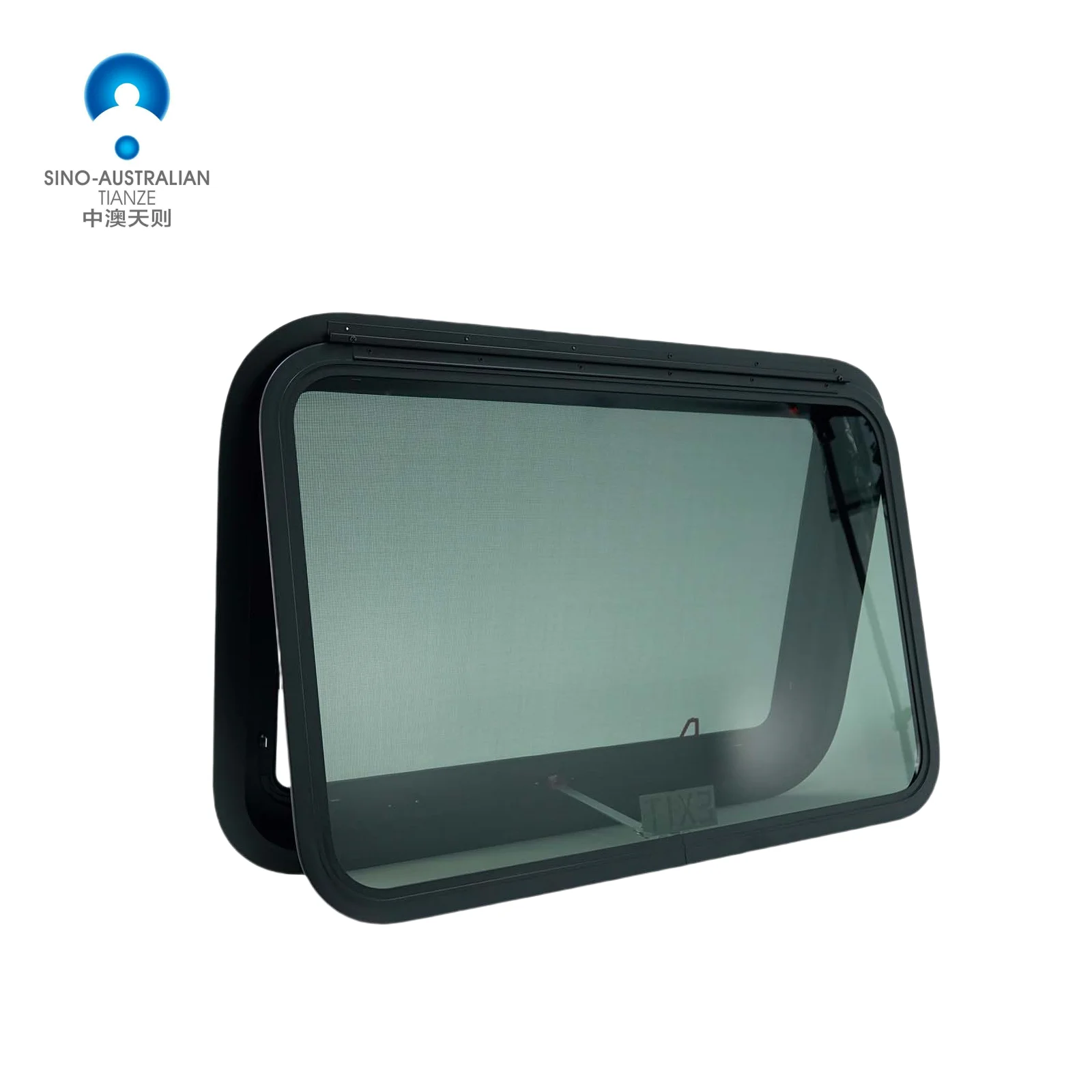 RV Accessories 762*508mm RV Side Window With Blinds & Insect Screen UV Protection Tempered Glass Windows