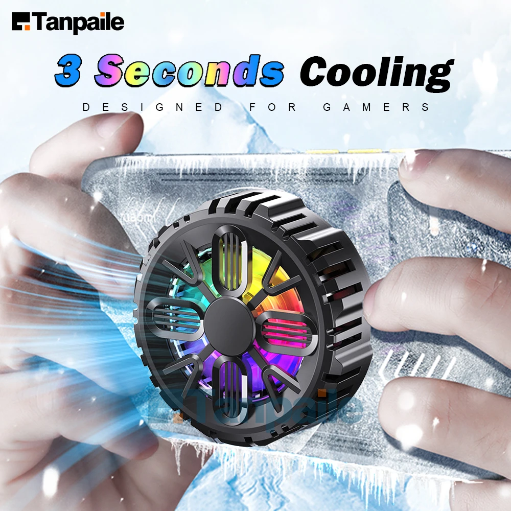 Tanpaile 10W Magnetic Semiconductor Cooler Phone Radiator Mini Cooling Fan for Gaming Live Streaming